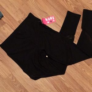 High waisted black workout leggings small